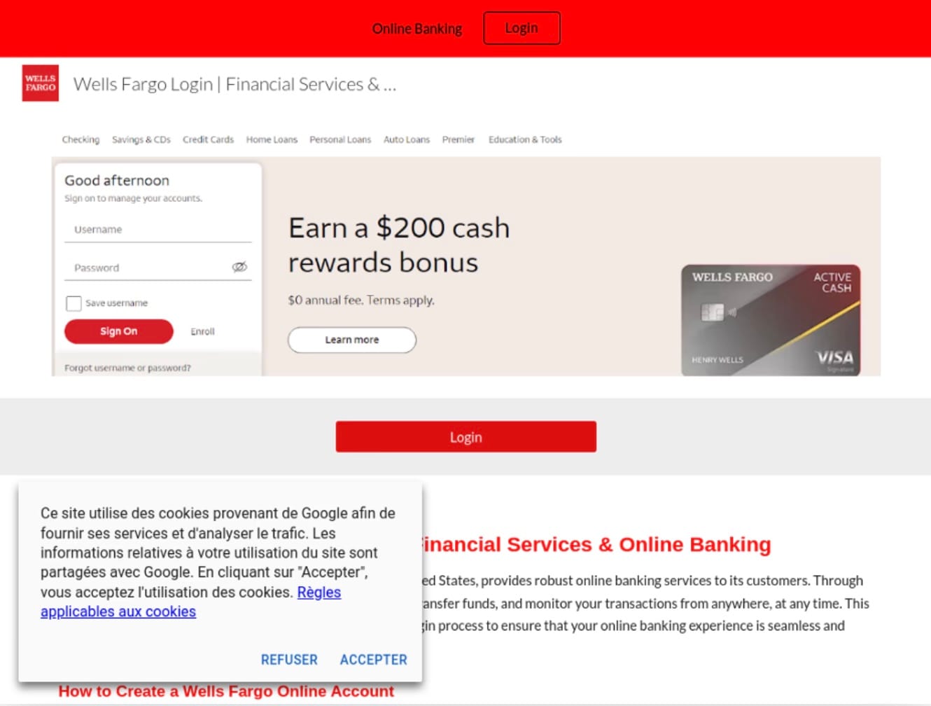 A fake website link served up by one prominent AI search engine (Image: Netcraft)