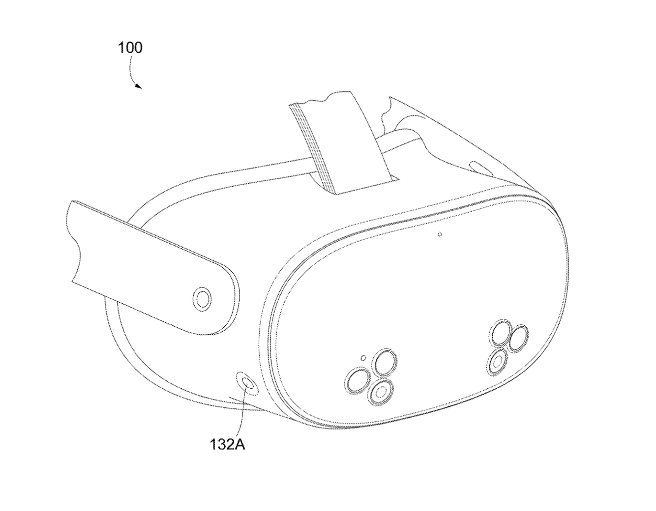 A drawing from a Meta patent relating to protecting VR devices from sweat, which you can read about later in this article
