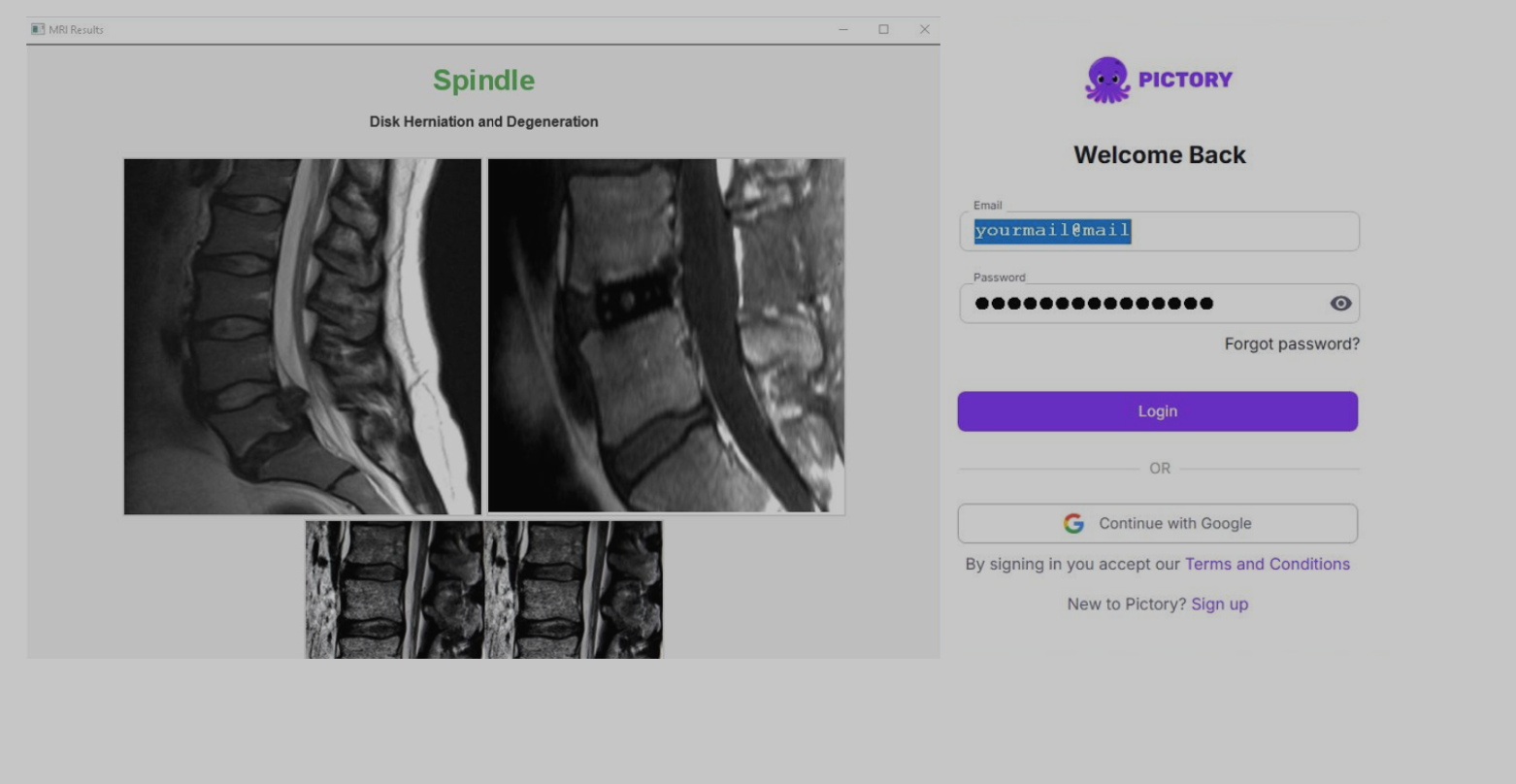 A screenshot of the fake MRI scan used to snare targets (Image: NCSC)
