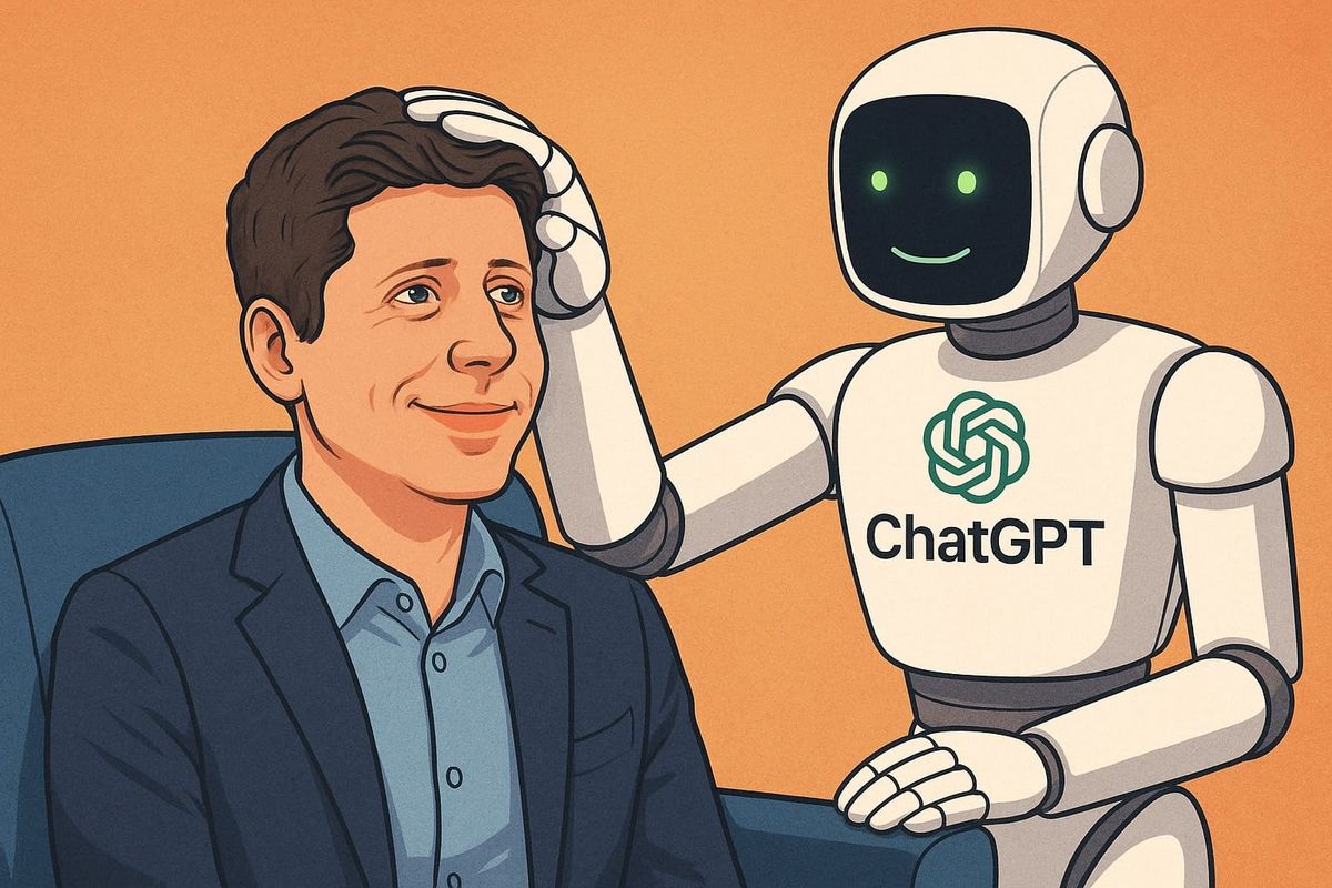 ChatGPT's heartwarming vision of its cosy relationship with OpenAI boss Sam Altman 