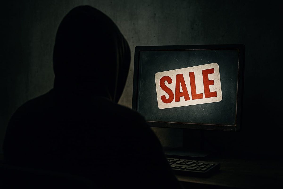 ChatGPT's depiction of an initial access broker offering cut-price deals on the dark web 