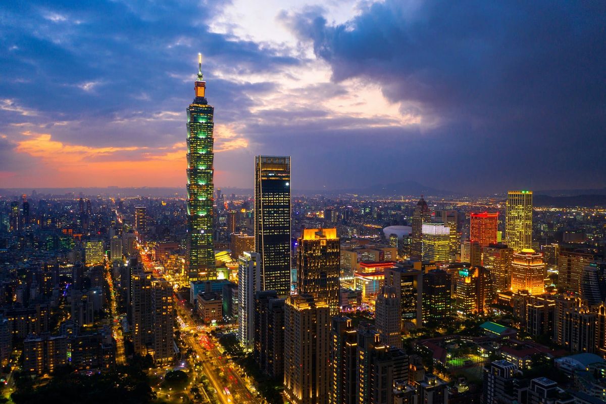 A view of the Taiwanese skyline (Image: Getty/ Unsplash)