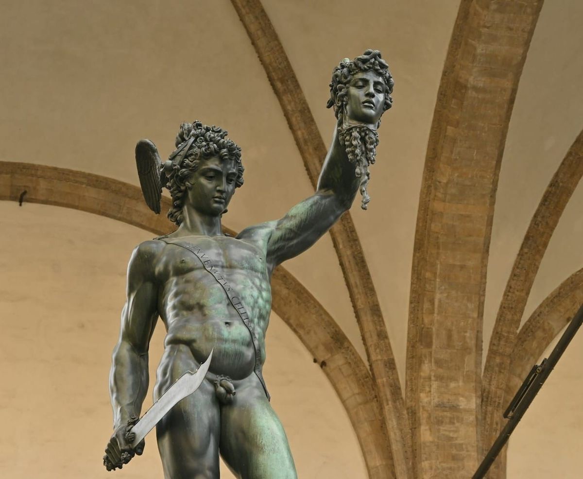 Perseus with the Head of Medusa, a bronze sculpture made by Benvenuto Cellini between 1545 and 1554 (Photo: Lia Cornicello on Unsplash)
