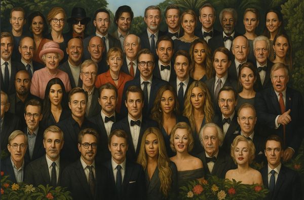 This is what happened when we asked GPT-40 to give us a Sgt. Pepper style image of the world's most famous people