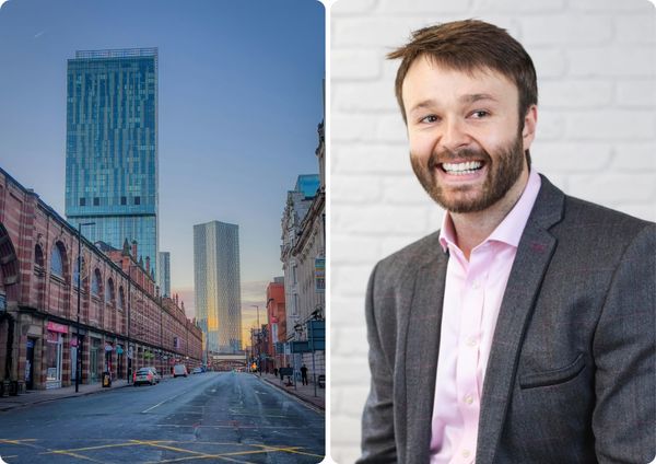 Bradley Topps and a view of Manchester shared by Jonny Gios on Unsplash