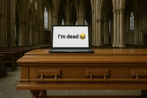 ChatGPT's vision of someone writing posts after they've passed away