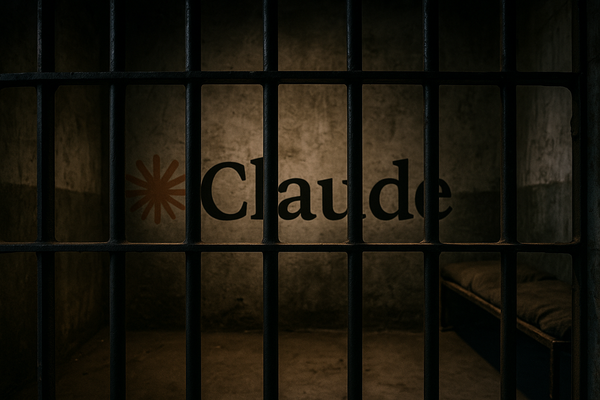 ChatGPT's depiction of its arch-rival, Claude, locked up in prison. However, any misuse of an AI model is not necessarily the fault of its creator... 