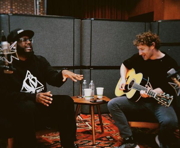 Z-Pain, Zuck's short-lived band, in the studio (Image: Facebook/ Mark Zuckerberg)