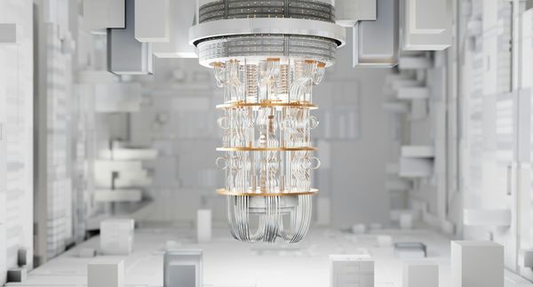 Illustration of a dilution refrigerator used to cool a quantum computer (Image: Unsplash)