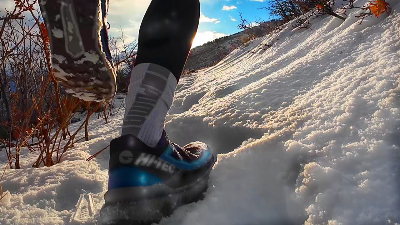 Shoes and gear are import for cold weather running