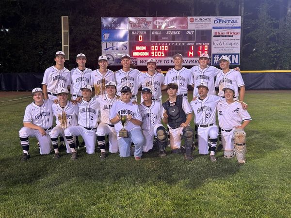 Abingdon Falcon Baseball wins another District Championship with a win over the Union Bears