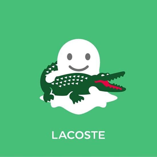 即時尋人遊戲，前10名到題目現場即可獲得獎品。Lacoste鱷魚牌用年輕人最夯的Snapchat APP行銷，來拉近與年輕人的距離，一天傳送影片提示兩次，規則要網友看到提示後趕到現場用Snapchat傳送位置，因此增加大量Snapchat使用者訂閱Lacoste帳號
