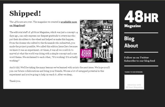 《48小時雜誌》教我們的：一直沒做的事，就讓它２天之內完成吧！ （舊文分享）