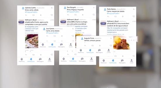 跟Twitter說你冰箱裡現有食材，它會自動回文建議合適的食譜給你，這個巴西美奶滋品牌做的行銷活動，推出第一天就有2200萬個瀏覽量