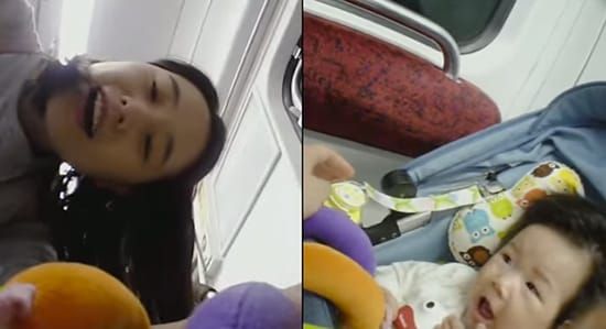 在寶寶身上裝攝影機，就可以捕捉到媽媽最幸福快樂神情。韓國Huggies好奇寶寶，表面上廣邀民眾來做行為調查，事實上是幫媽媽捕捉美好的時刻。媽媽被要求在寶寶和自己身上穿戴攝影機記錄日常生活，最後把這些快樂時光剪成影片，現場給媽媽一個驚喜，讓受訪的媽媽相當感動，過程拍成影片，也感動網友大量分享