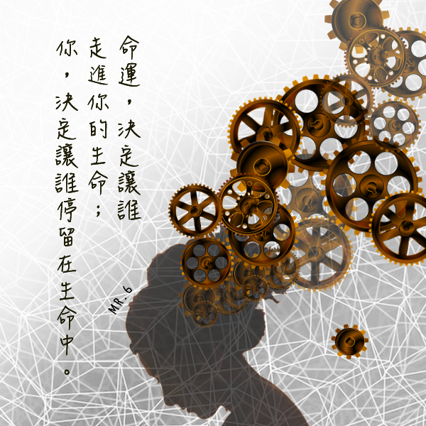 自己決定，命運該如何轉動。