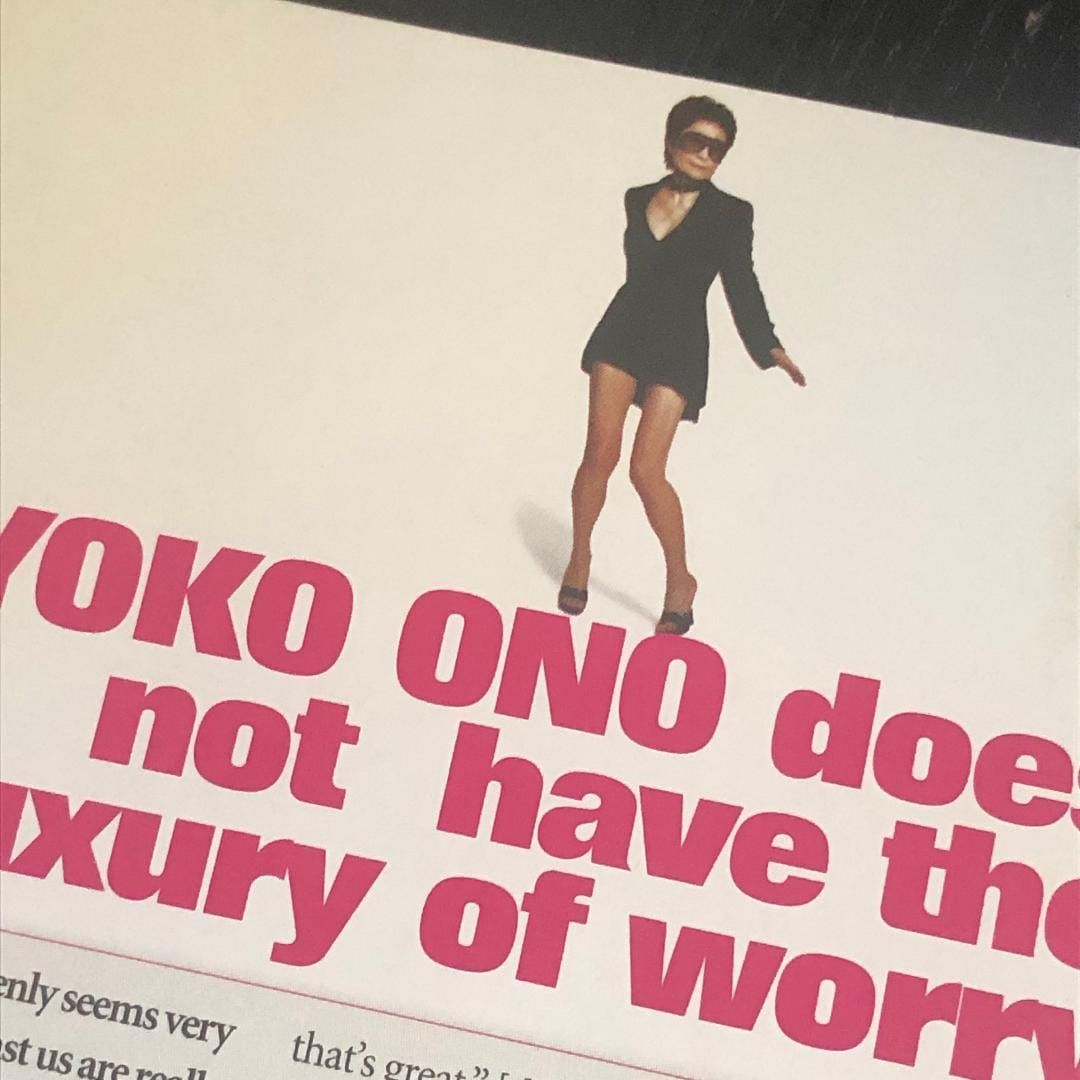 ARCHIVE: Talking to Yoko Ono