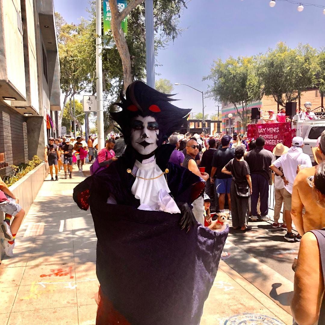 Let's break down this photo I took at the pride parade.