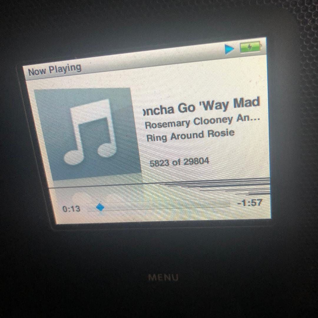 iPod track #5823 - Rosemary Clooney and The Hi-Lo's - "Don'cha Go 'Way Mad"