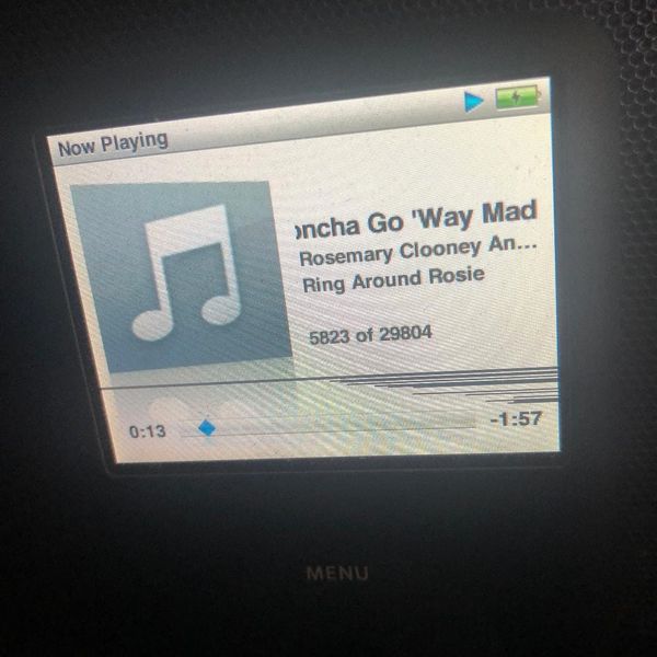 iPod track #5823 - Rosemary Clooney and The Hi-Lo's - "Don'cha Go 'Way Mad"