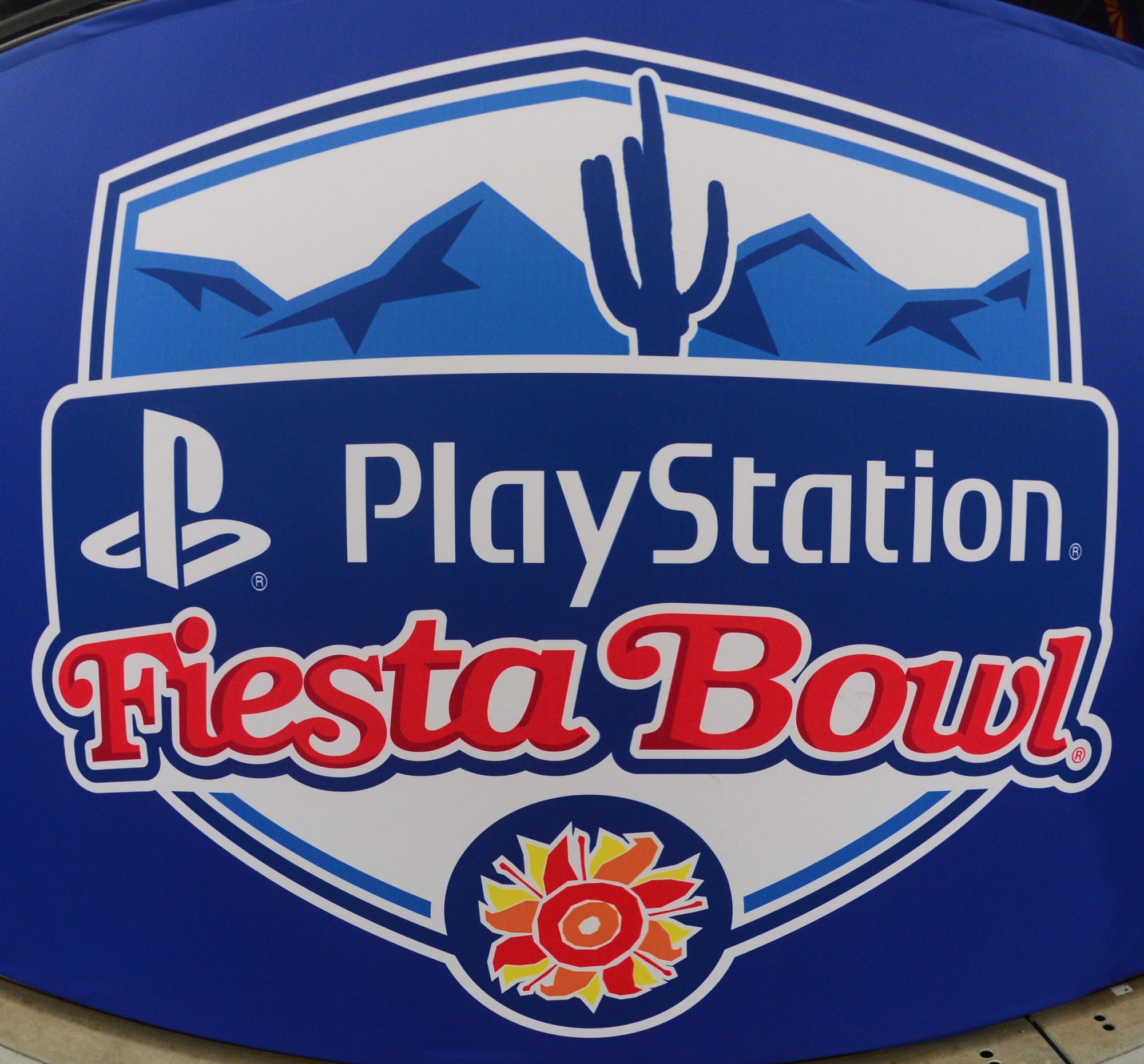 Dec 30, 2017; Glendale, AZ, USA; General view of the Fiesta Bowl logo prior to the game between the Washington Huskies and the Penn State Nittany Lions in the 2017 Fiesta Bowl at University of Phoenix Stadium. 