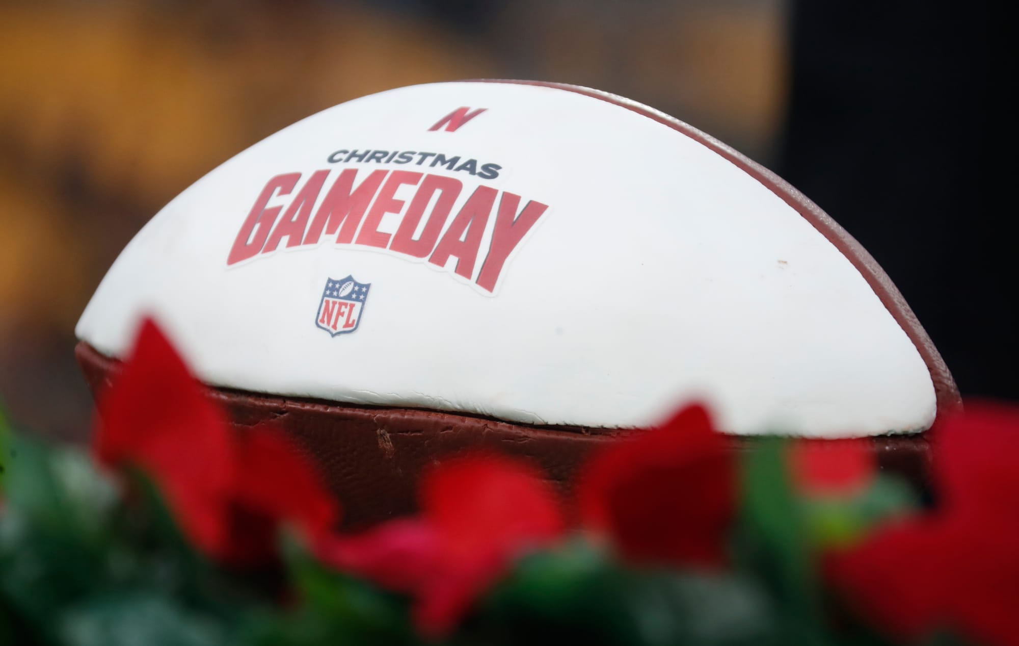 Dec 25, 2024; Pittsburgh, Pennsylvania, USA; Netflix Christmas GameDay cake seen after the Kansas City Chiefs defeated the Pittsburgh Steelers at Acrisure Stadium.