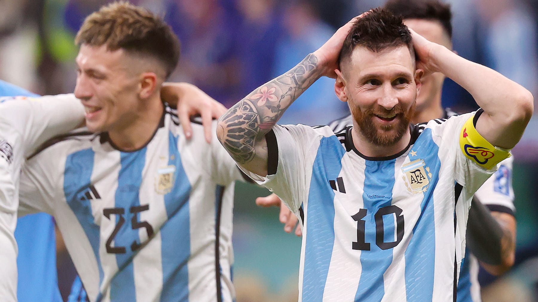 The classic blue-and-white striped Argentina jersey, worn by Lionel Messi during the 2022 World Cup triumph, is one of the world's best selling national team jerseys