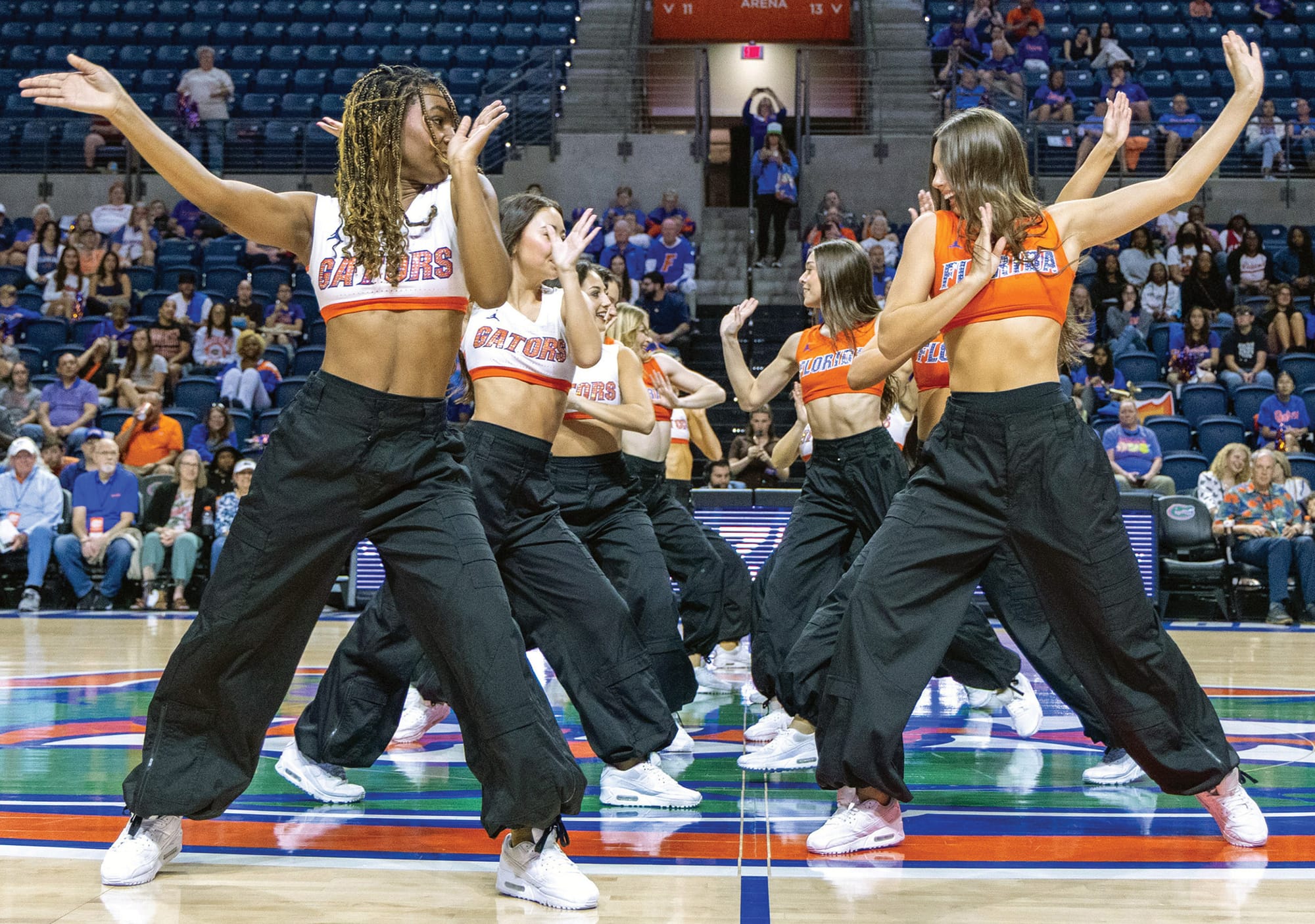 No matter the score, the Dazzlers are expected to always dance with a smile on their faces