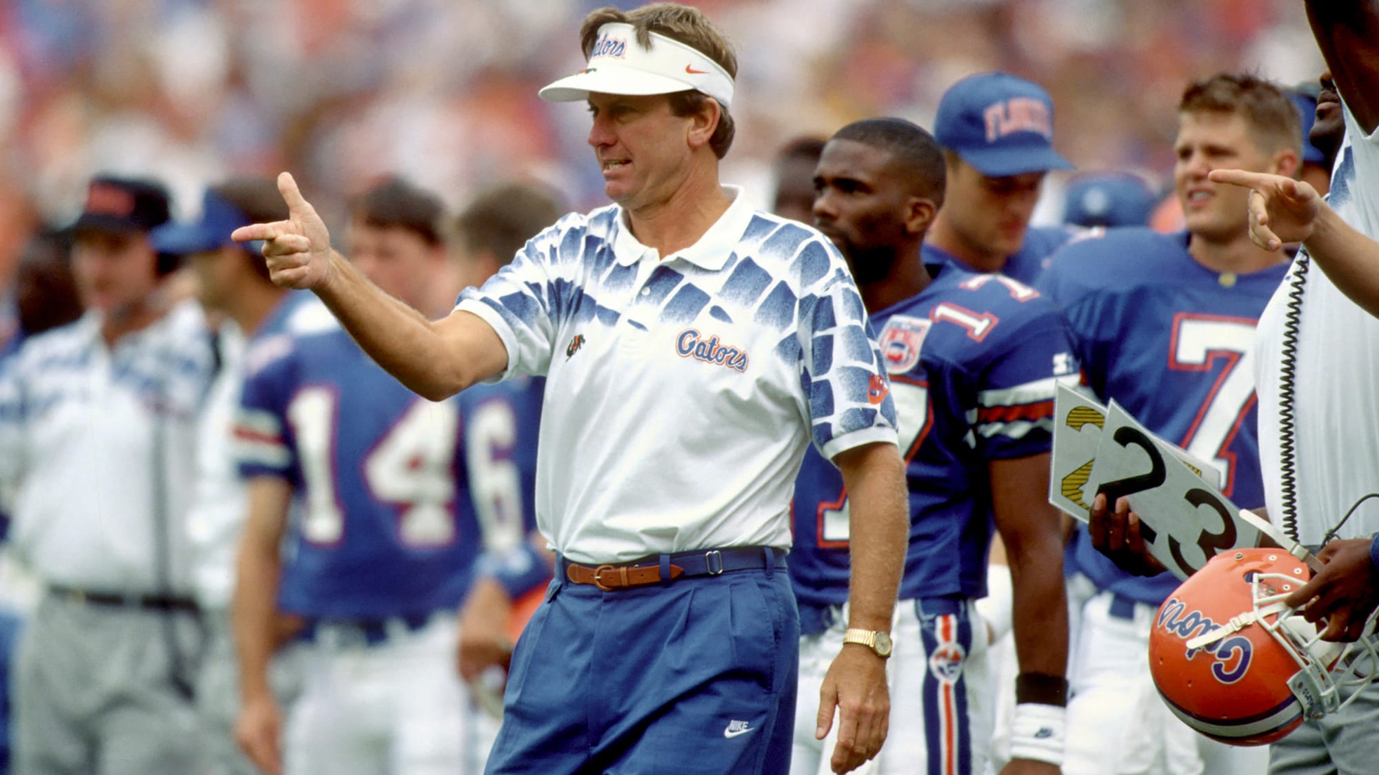 Spurrier, known as the 'Head Ball Coach', won 122 games in his 12 seasons at Florida, none bigger than the Sugar Bowl for the 1996 national championship