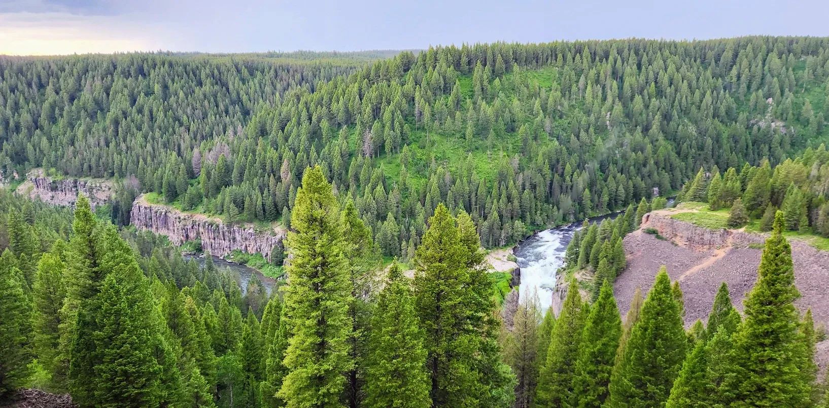 Driving the Mesa Falls Scenic Byway in Caribou-Targhee National Forest