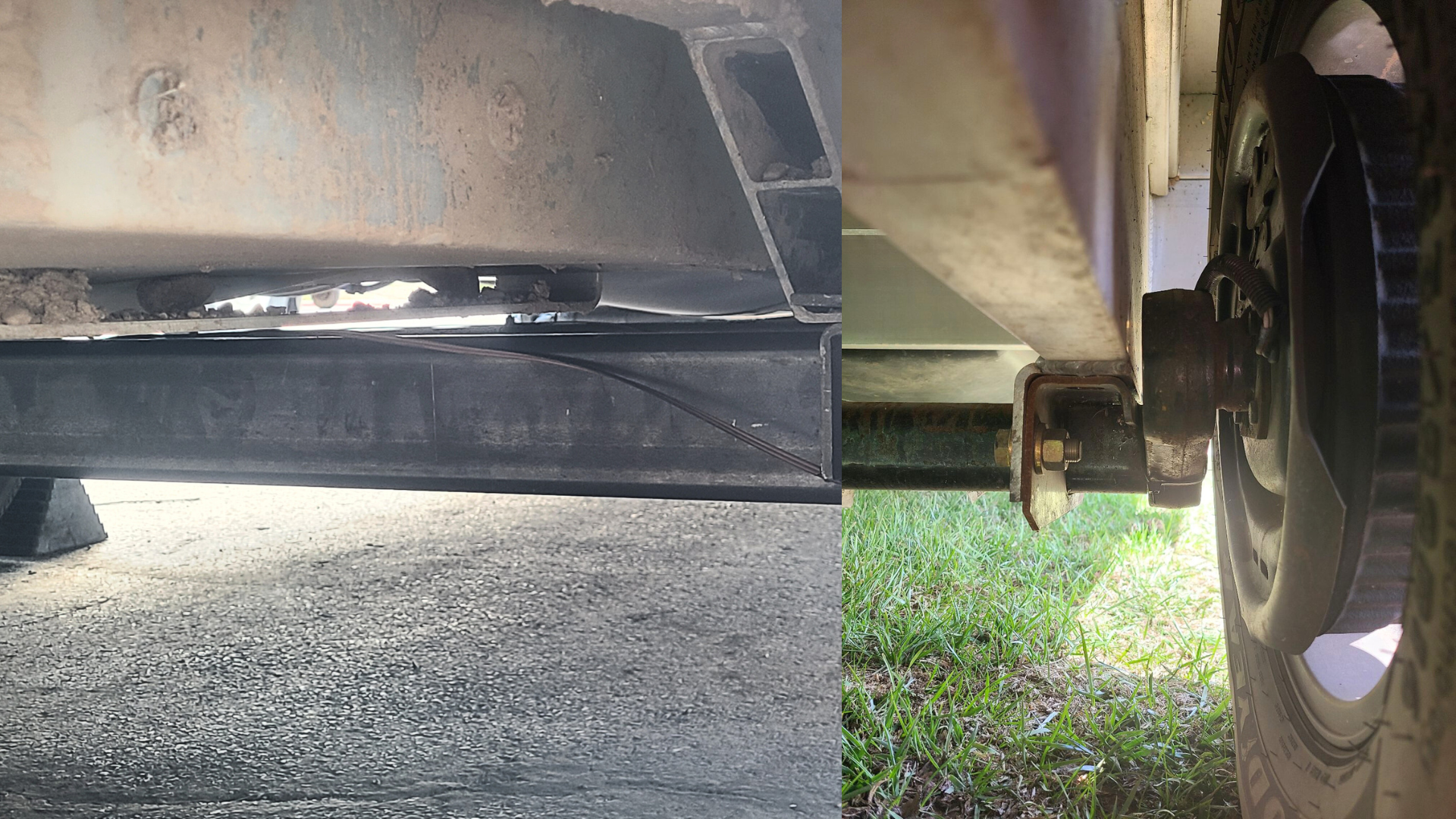 Constant axle issues! We feared a faulty trailer frame was to blame.