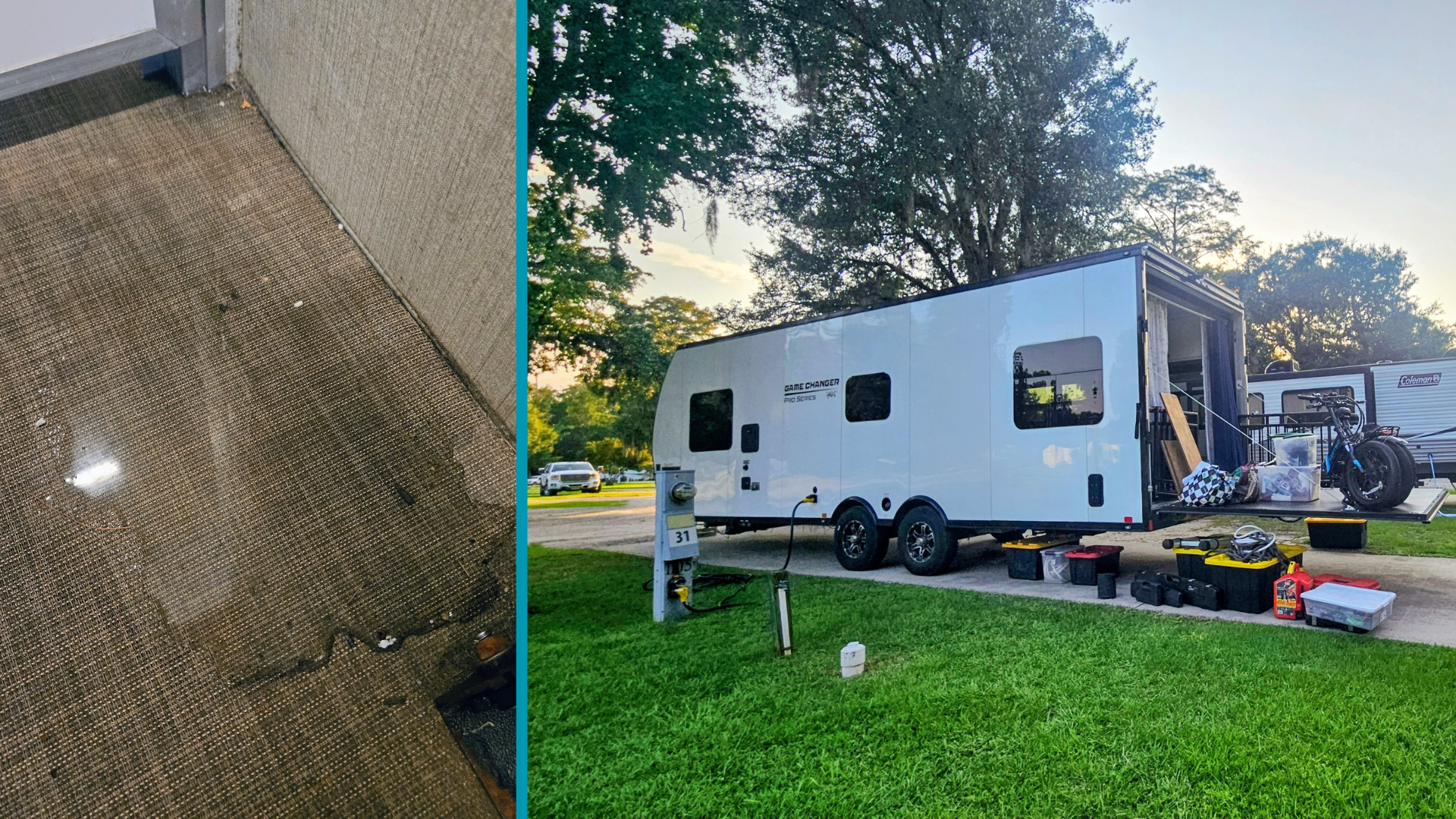 This oversight nearly led to a flood in our trailer