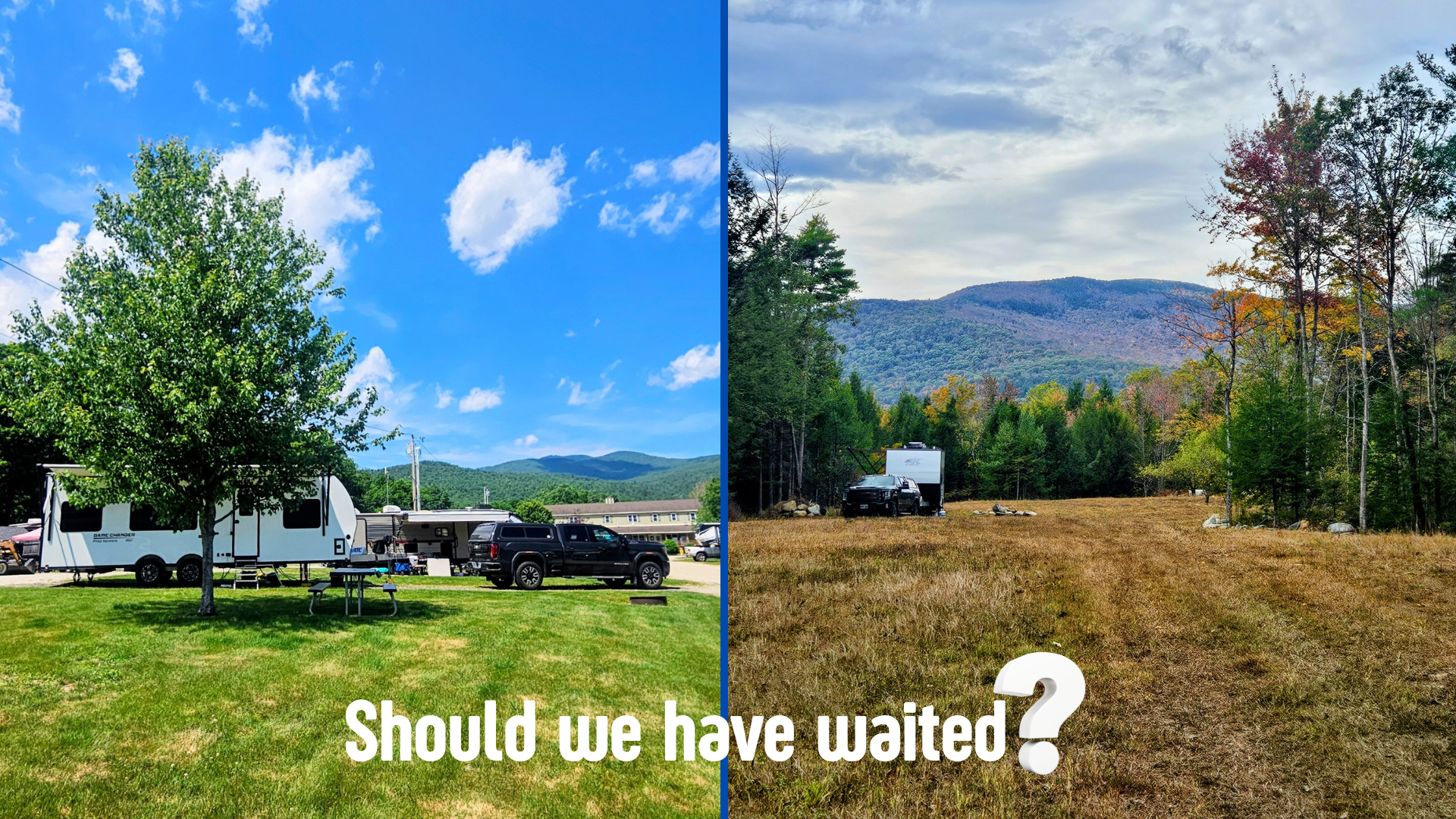 Did we take our New England trip at the right time?