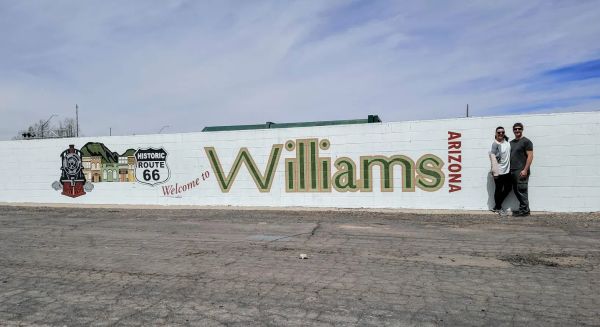 Getting our kicks on Route 66 in Williams, AZ