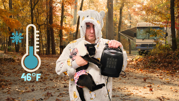 Camping in cold fall temperatures...with no heat!