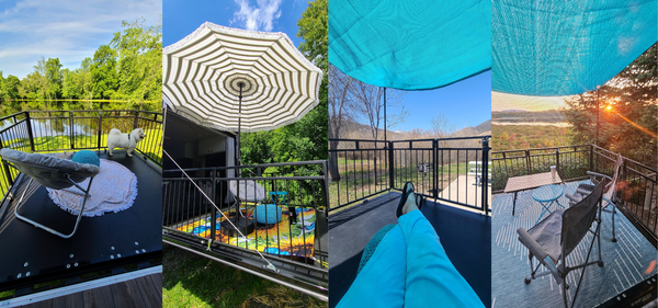 The evolution of our toyhauler patio setup