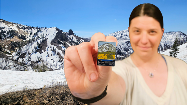 The pin made us do it! Checking off Lassen Volcanic National Park