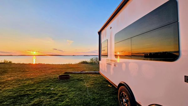 Our first RV trip?! Fall weather fun in Freeport, ME