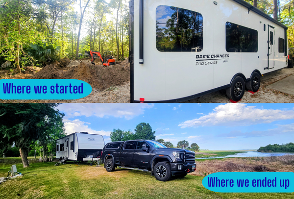 A major reset after being excavated from our campground