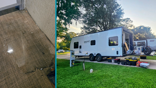 This oversight nearly led to a flood in our trailer