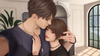 Caleb embracing the player-character in Love and Deepspace