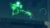 Urbosa blocks an attack from a piece of Thunderblight Ganon