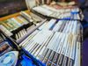A photograph of boxes and boxes of video games