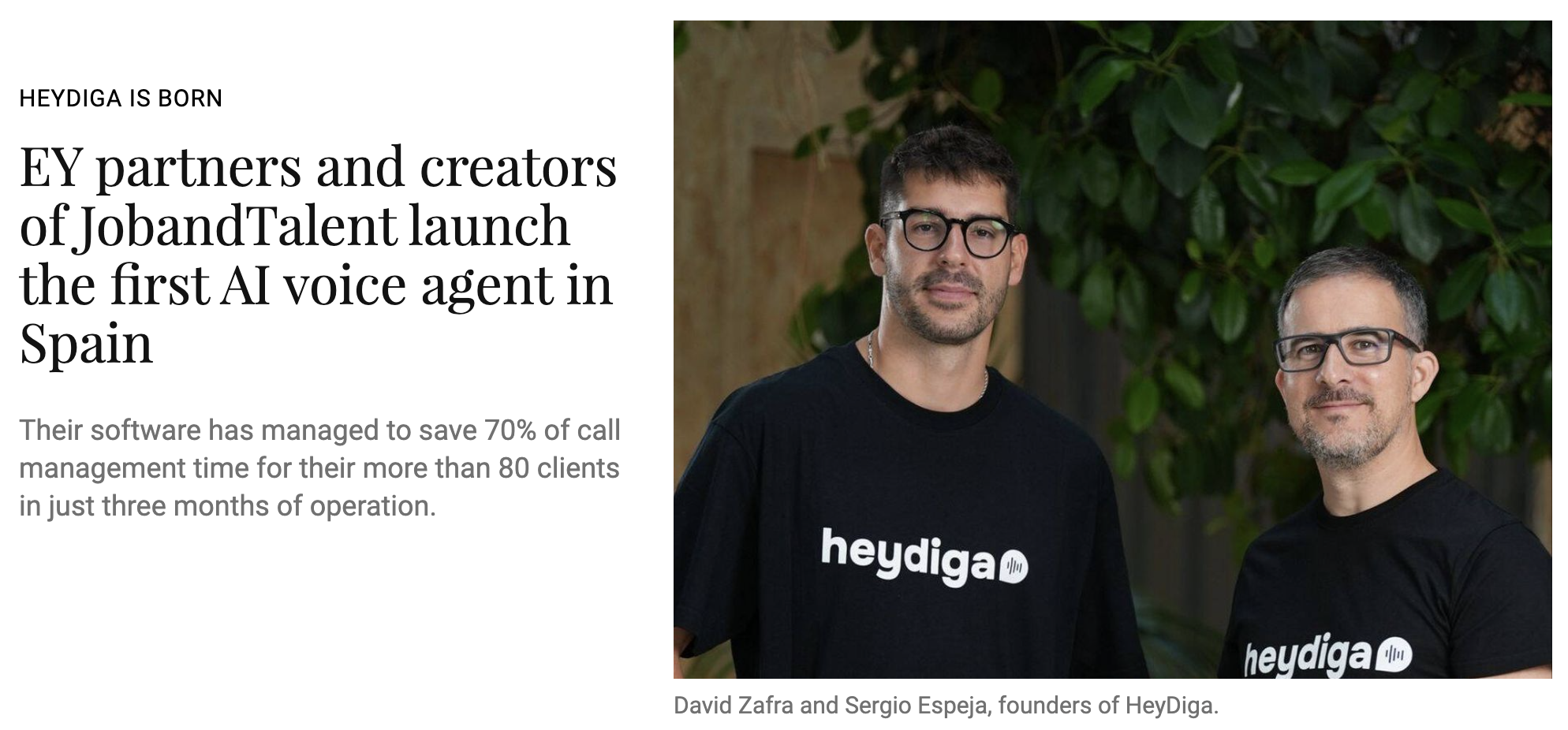 Heydiga is born. El Confidencial