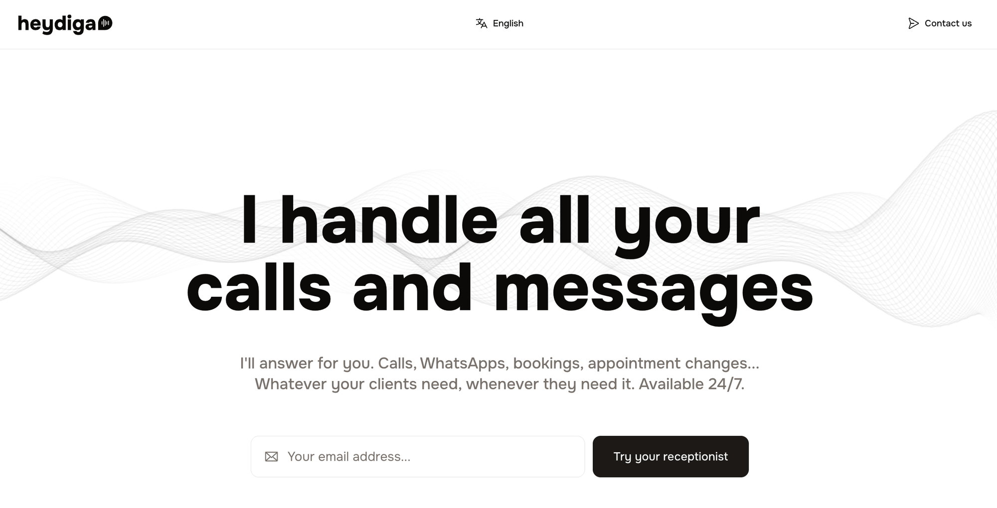 heydiga landing page