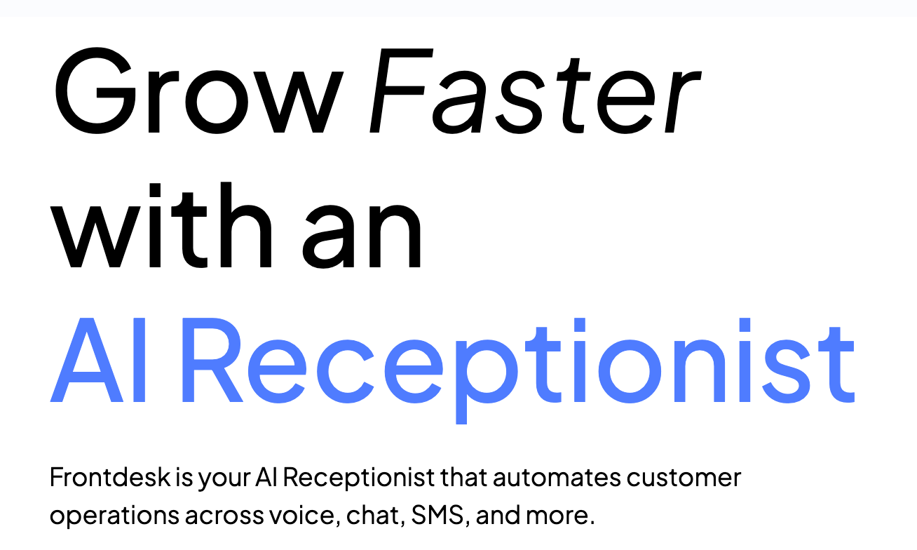 ai receptionist