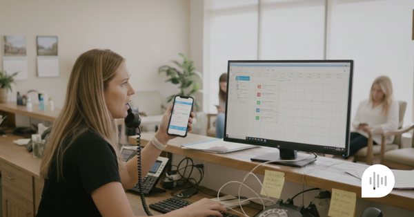 Secretary stressed because of messages, calls and interruptions