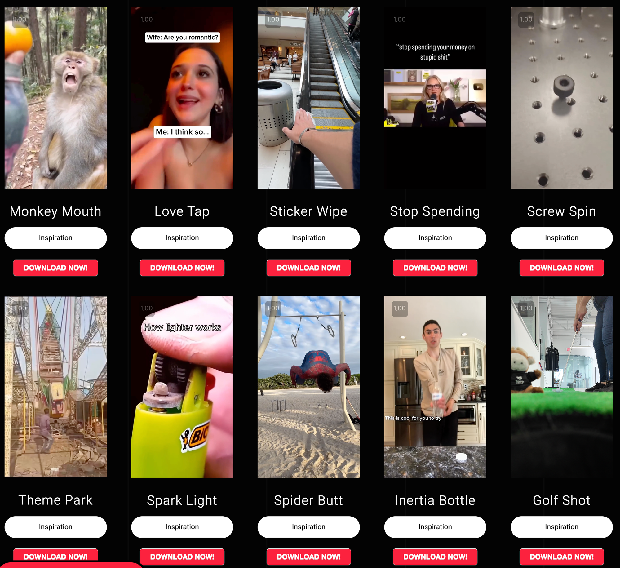 숏폼 콘텐츠 트랜지션 스톡 사이트