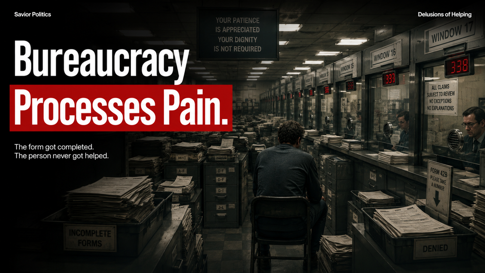 Bureaucracy Is Where Good Intentions Go to Be Processed Forever