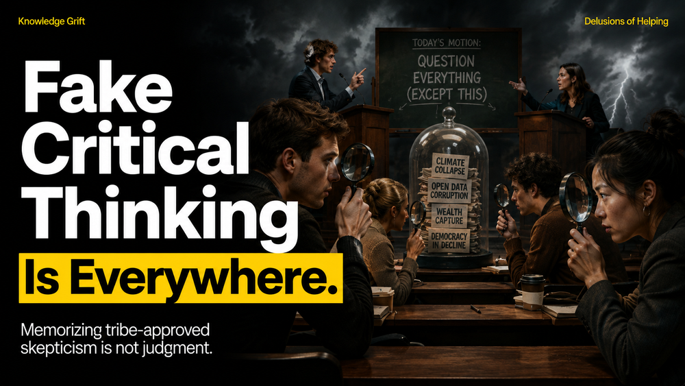 Fake Critical Thinking Is Everywhere